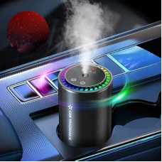 Smart Car Air Freshener, New Ultrasonic Car Diffuser, Star Projector & RGB Voice-Activated, 5S Full Odo…
