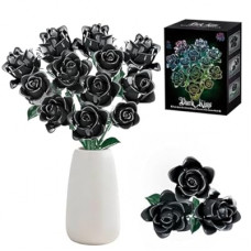 POP ISLET Black Rose Bouquet Building Blocks 585 Pieces,Flower Building Set for Adults,Valentine's…