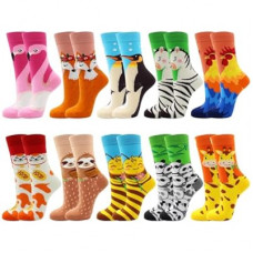 suokesi Womens Animal Socks Size 9-11, Cute Funny Fun Crazy Novelty Colorful Calf Girls Crew Socks