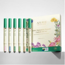 APUREE Organic Cuticle Oil Set: 100% Bio-Based(6pcs)|Nail Strengthener Growth Oil|Moisturiz…