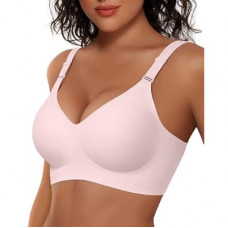 Vertvie Womens Wireless Bras No Underwire Push Up Bra Seamless Supportive Full Coverage Everyday…