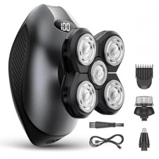 Electric Razor for Men, Head & Body Hair Shaver for Men, Cordless Rechargeable Wet/Dry Bald Head &…