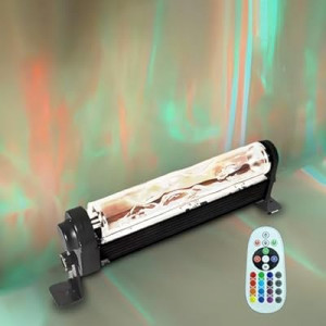 Uwiner12W RGB LED Water Wave Light Bar with Remote | 200+ Colors & Adjustable Brightness for Gamin…