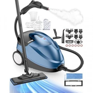 Pressurized Handheld Steam Cleaner for Home Use with 30 Accessories – Heavy Duty Portable Steamer with…