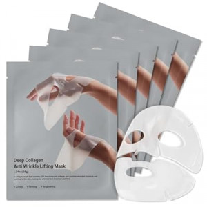 MUQIAN Rosemine Deep Collagen Anti-Wrinkle Lifting Overnight Mask Facial sheet masks with low molecu…