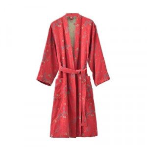 PRINCESS BRIDE Cotton Gauze Jacquard Japanese Yukata Soft Nightdress Bathrobe Nightgown Br…