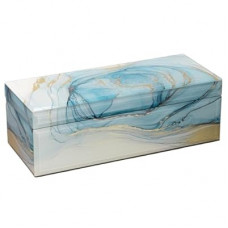 Palinna Glass Jewelry Box for Women Girl Wife-Jewelry Organizer Storage Case With Velvet Lining For Earring…