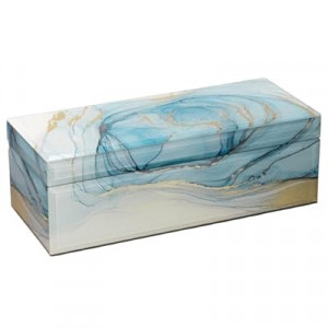 Palinna Glass Jewelry Box for Women Girl Wife-Jewelry Organizer Storage Case With Velvet Lining For Earring…