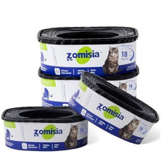 ZOMISIA 4 Pack Cat Litter Refill Bags, Non-See-Through Jumbo 120FT Cartridge Refill Total Up to Over 16…