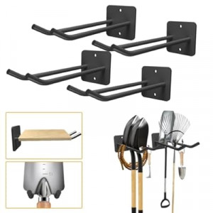 Garage Storage Hooks Heavy Duty Steel Tool Organizer Wall Mount Hangers Hooks Racks for Ropes Ho…