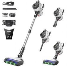 YONNDER Cordless Vacuum Cleaner, 50KPA/550W/70Mins Powerful Stick Vacuum for Home, Anti-Tangle, Self…