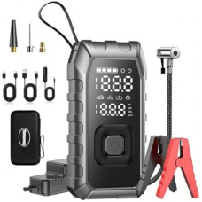 Portable Air Compressor for Tires - (12000mAh 180PSI), Dual Cylinder 5X Faster Cordless Air Pump, PD65 Qui…