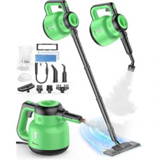 Steam Mop with Detachable Handheld Steam Cleaner for Home, 12-in-1 Multi Accessories, Quick 15…