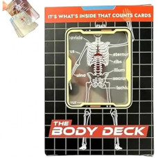 AKLOZYX The Body Deck Transparent Anatomy Playing Cards, 3D Skeleton Design, Educational Card Game, 54…