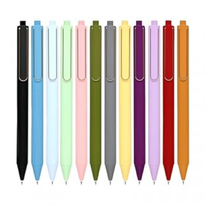 HZDIYAKE Gel Pens, Black Ink Click Pen, Quick-Drying Ink Resistant to Smudging, 0.5mm Fine Tip, Premiu…