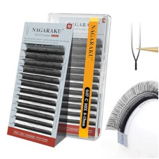 NAGARAKU U Eyelash Extensions Supplies 2D UU Lash Easy Fan Russian Volume Crisscross Eyelashe…