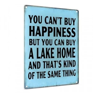 Carastora Vintage Lake Home Wall Sign – Metal Lake House Decor for Cabin, Porch, or Outdoor Retreat –…