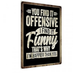 Carastora Men's Vintage Humor Slogan - Funny Sarcastic Metal Wall Decor for Bar, Man Den, Garage or…