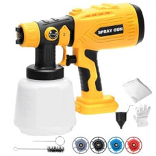 Paint Sprayer Compatible with Dewalt 20V Lithium Battery, Cordless Paint Sprayer HVLP Spray Gun with…