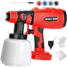 Paint Sprayer Compatible with Milwauke 18V Lithium Battery, Cordless Paint Sprayer HVLP Spray…