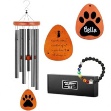 GDuolaPaws Personalized Pet Memorial Wind Chime, 26