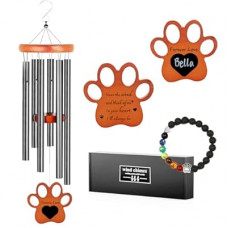 GDuolaPaws Personalized Pet Memorial Wind Chime, 26
