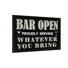 Carastora Vintage Bar Wall Decor Sign - 'Bar Open' for Home Bar, Club, Kitchen - Fun Gift for Beer Lovers, 8…
