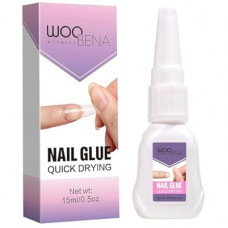 Woobena Nail Glue for Press on Nails,Quick Dry No Need UV, Super Strong Long-Lasting Gentle on Nail…