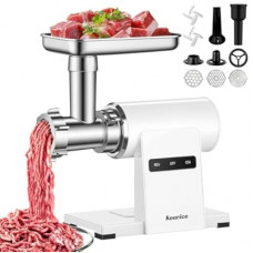 Kourice Meat Grinder, Electric Meat Grinder with Sausage Stuffer Maker & Kubbe Kit, Metal-Body Meat Mincer…