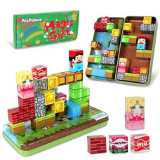 PetPalace Mini Magnetic Blocks - Travel Magnetic Blocks with Portable Iron Box, STEM Magnetic Building T…