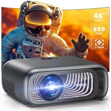 [Electric Focus/Auto Keystone] Projector with WiFi and Bluetooth, 650ANSI Native 1080P Outdoor Mo…