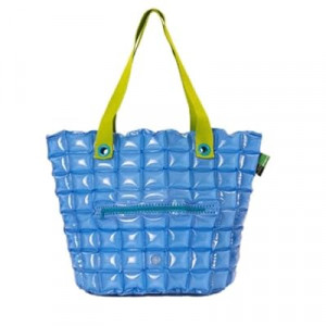 inflatDecor Neon Handbag for Women – Inflatable Puffer Tote Bag with Diamond Pattern – Lightweigh…