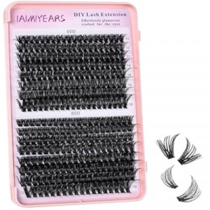 Lash Clusters Wispy 10-18mm 312pcs Volume Lash Extensions D Curvature Individual Lashes DIY Eye…
