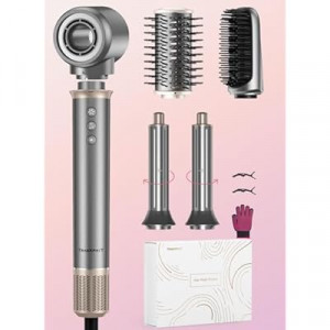 TRANXPHIT 5-in-1 High Speed Hair Dryer Brush – Ionic Hot Air Brush Styler Set for Fast Drying, Straighte…