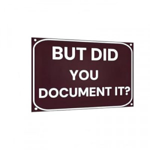 Carastora Desk Sign with Humor Quote – Vintage Metal Wall Sign for Office Decor, Home Workspace or B…