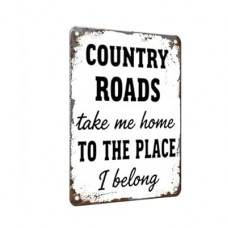 Carastora Vintage Metal Tin Sign – Country Life Inspired Wall Decor for Cabin, Home or Bedroom, Retro Ru…