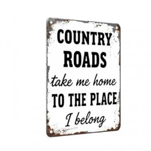 Carastora Vintage Metal Tin Sign – Country Life Inspired Wall Decor for Cabin, Home or Bedroom, Retro Ru…