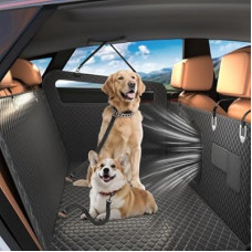 XUVIRA Dog Car Seat Cover – Waterproof Scratch Proof Pet Hammock with Heavy Duty Oxford…