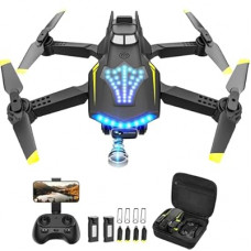 Flymevac Drone with Camera, Dual 720HD, Drone for Kids with Cool Lights, Gestures Control, Vertical S…