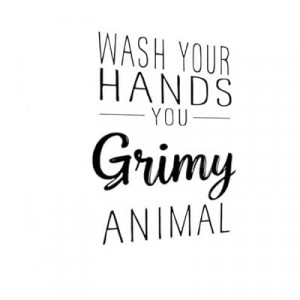 Carastora Retro Bathroom Sign – Black and White Tin Wall Art for Restroom, Washroom, or Kitchen, F…