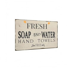 Carastora Vintage Bathroom Sign - Vintage Metal Wall Art for Bathroom or Laundry Room, Rustic Tin Decor…