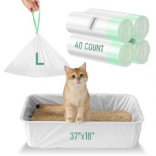 ZOMISIA Cat Litter Box Liners Large - 40 Count 37