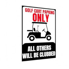 stora Golf Cart Wall Decor - Vintage Metal Tin Sign for Garage, Mansion, Cafe or Farmhouse, Bar, Themed De…