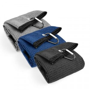 NUOYEE 3 Pack Golf Towel 16 X 24 Inches for Men Women Golf Bags,Microfiber Waffle Golf Club Cl…