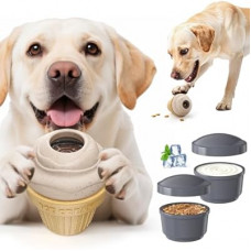 puppyspout Treat Dispensing Dog Toys, Topple Dog Toy to Keep Them Busy, Dog Frozen Treat Toy Made of…