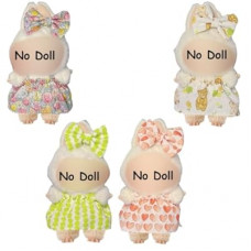 17cm Doll Clothes 4 Set Dress- 6.7 Inches Cute Dress, Suitable for 17cm Plush Dolls, Dress-Up Accessories (…