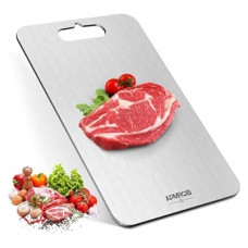 APMRQIB Titanium Cutting Board, 100% Pure Titanium Cutting Boards for Kitchen, Double Sided Non Toxi…