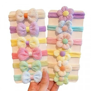 Hair cute flower and butterfly - shaped hair ties fo