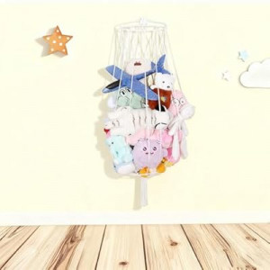 volepet Stuffed Animal Storage Large Toy Organizer, Hanging Stuffed Animal Hammock , Macrame Toy H…