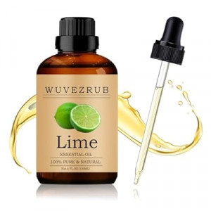Wuvezrub Lime Essential Oil 120ML - 100% Pure and Natural Oils for Aromatherapy Diffuser - 4 Fl Oz/Lime